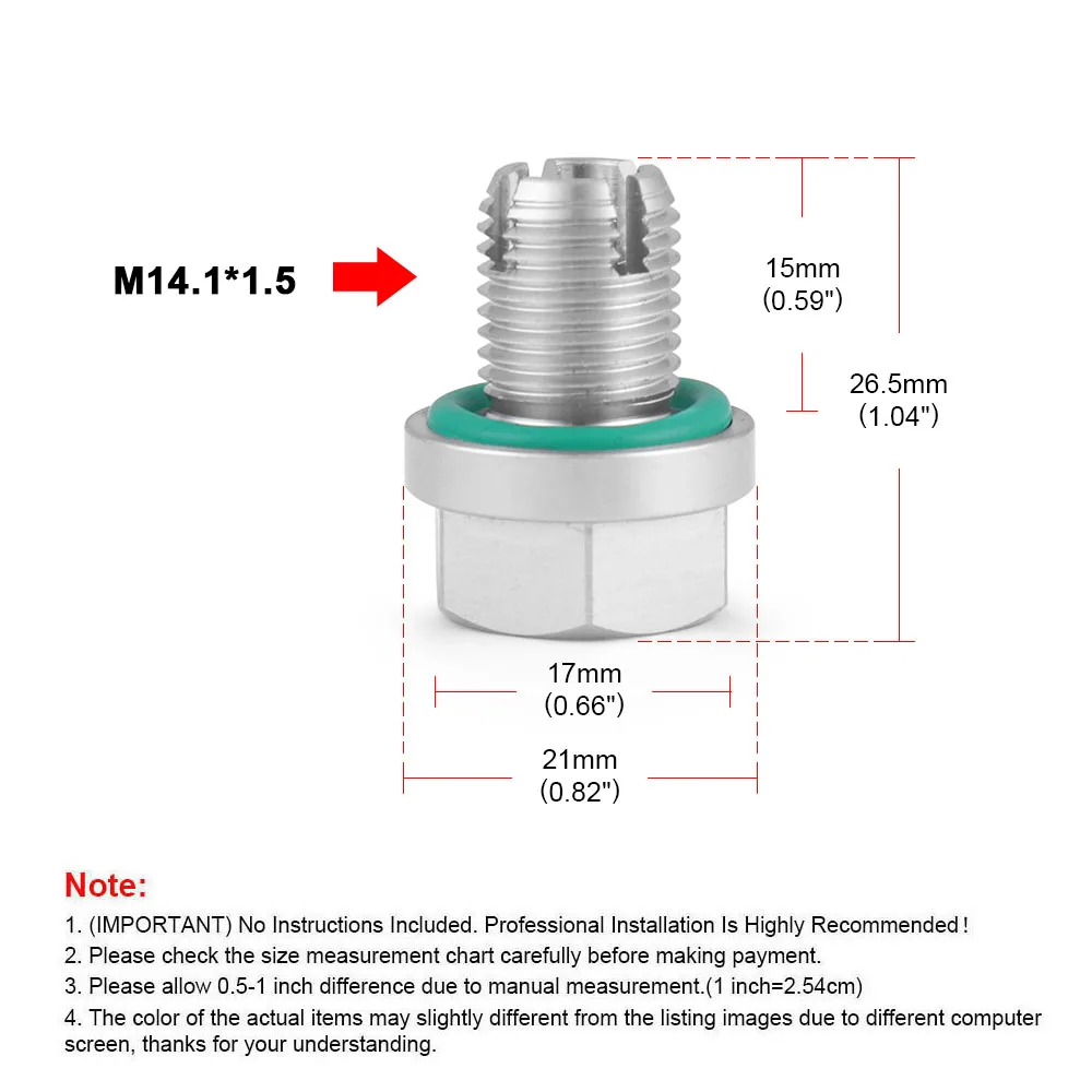 

Негабаритная пробка для слива масла Piggyback M10.4/M12.1/M14.1/M16.1/M18.1 Самонарезной комплект для ремонта резьбы масляного поддона из нержавеющей стали с уплотнительным кольцом