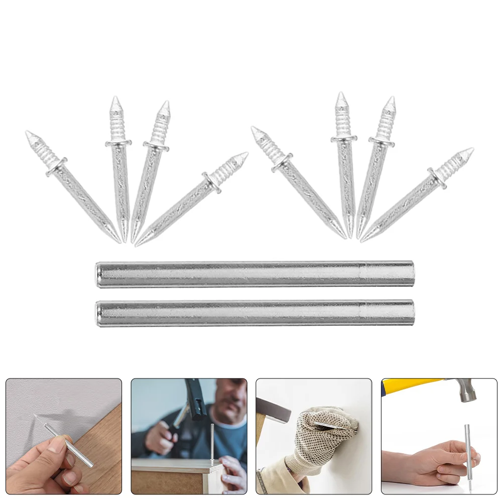 200 шт. двуглавый крепежный гвоздь невидимый поцелуй стильный пресс на ногтях