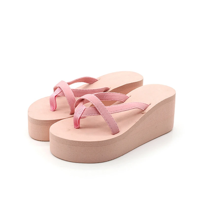 New Shoes Women Wedges Platform Slides Woman Flip Flops Slippers Ladies Summer High Heels Casual Home Beach Slides Fashion