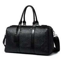 Luxury Brand weave Travel Bags Men leisure Travel fitness for women Capacity suitcases Handbags Hand Luggage Travel Duffle Bags