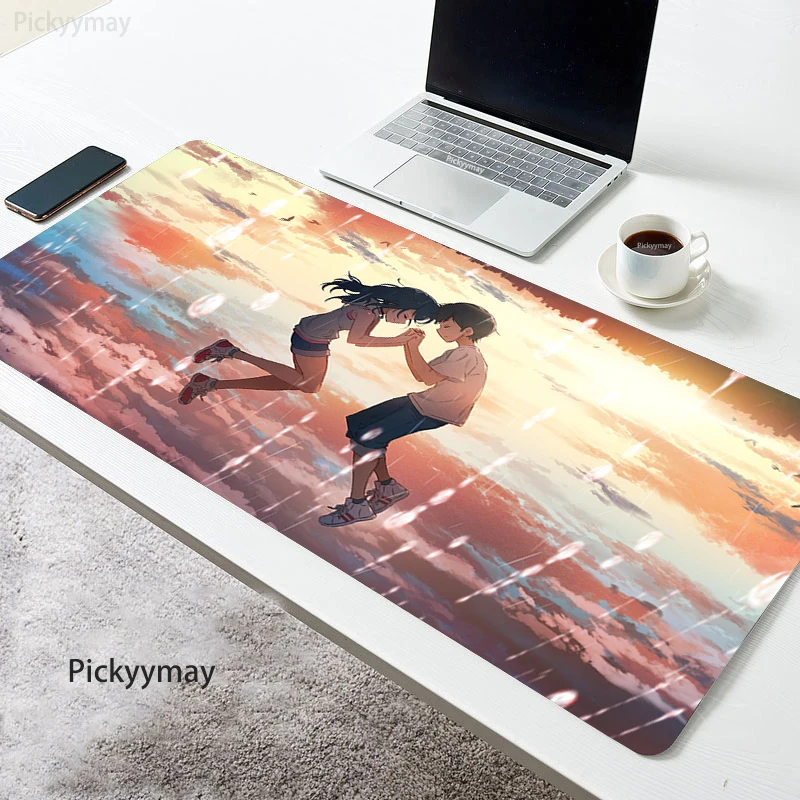 

Anime Weathering With You Mouse Mat 900x400 Large Mouse Pads Keyboard Desk Mats Gaming Mousepad Xxl Pc Table Mat Mice Pads