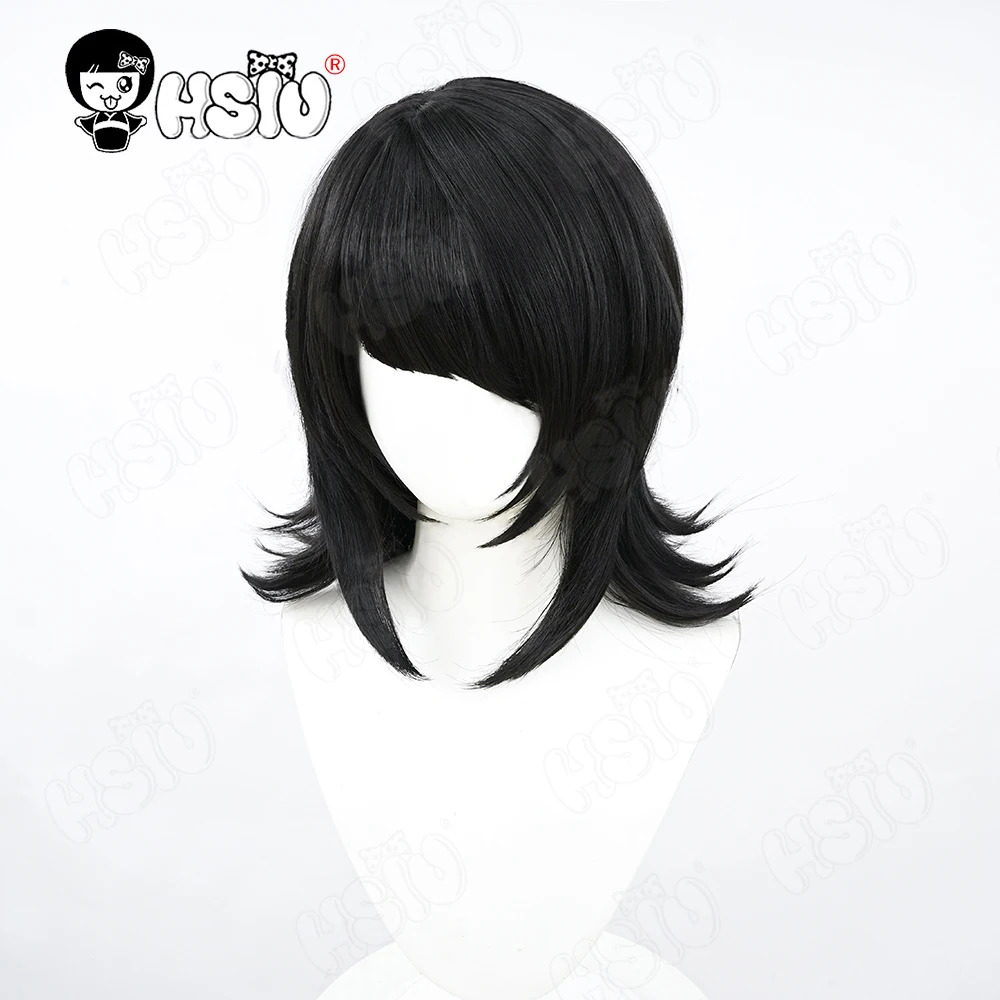 Ikusaba Mukuro Косплей Парик HSIU Короткие черные волосы Термостойкий синтетический