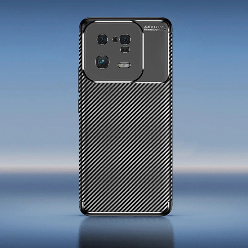 For Xiaomi 13 Pro Case Cover Mi 13 Pro Capas Armor Shockproof Phone Back Bumper Soft  TPU Carbon Fiber Cover Xiaomi Mi 13 Pro