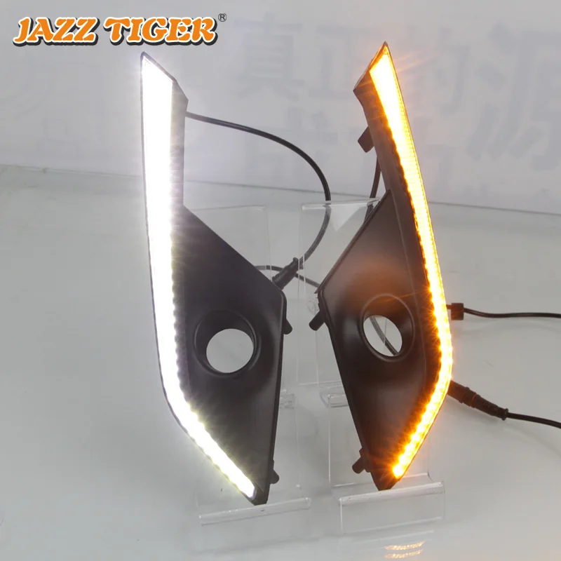JAZZ TIGER 2 шт. желтый сигнал поворота функция водонепроницаемый автомобиль DRL