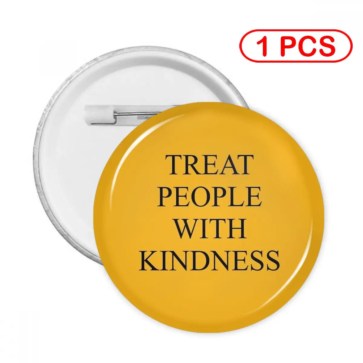 

Treat People With Kindness Pins Creative Brooch Jewelry Decor Metal Pin Badge Girl Child Broche Button Clothes Gift
