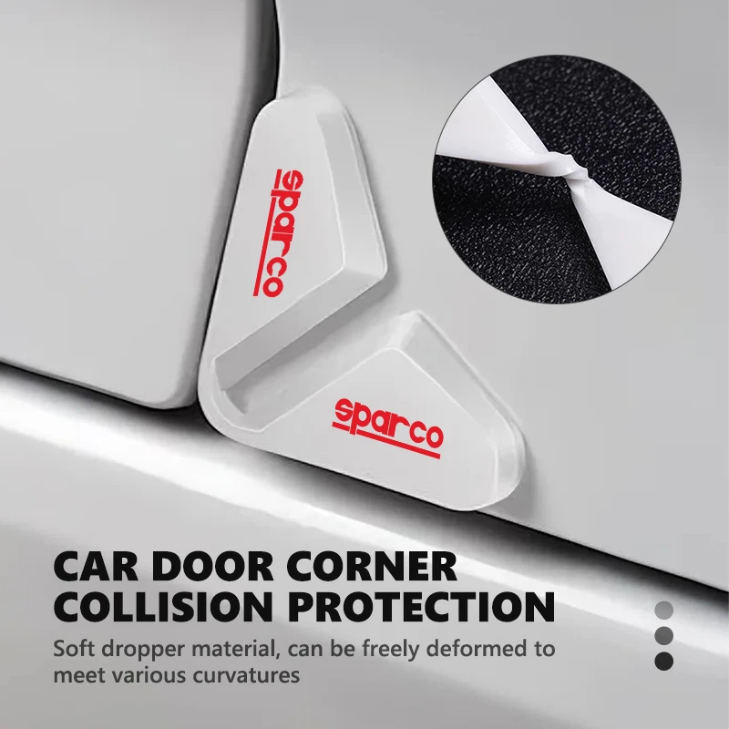 Фото Защитные наклейки на углы дверей автомобиля Sparco Epoxy (2/4 шт.) – аксессуары для предотвращения столкновений №4