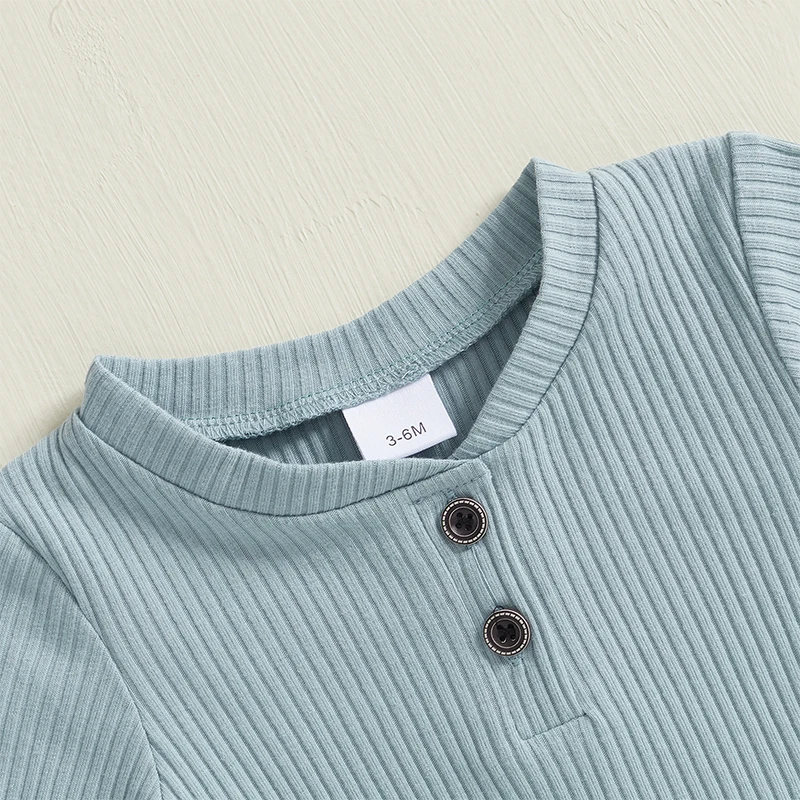 Осенняя одежда для маленьких мальчиков однотонный комбинезон в рубчик с