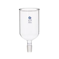1pcs clear 50mm to 150mm glass cylindrical feed funnel with standard ground in mouth for using in lab experiment supply