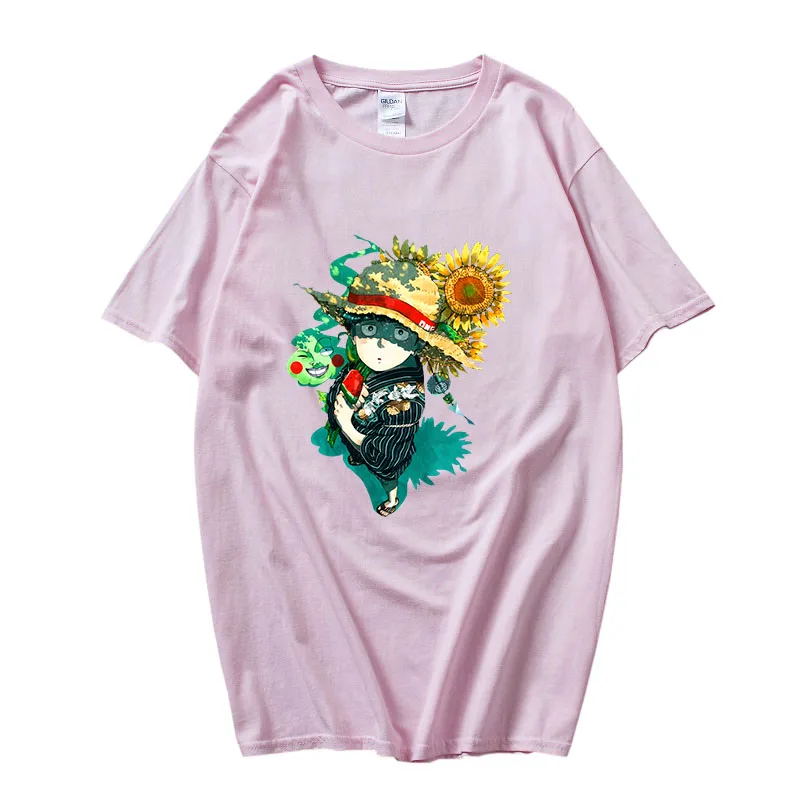 

Mob Psycho 100 T-shirt 100% Cotton New Korean Unisex Tops Fashion Kawaii Summer Short Sleeve Couples Clothes for Women / Men