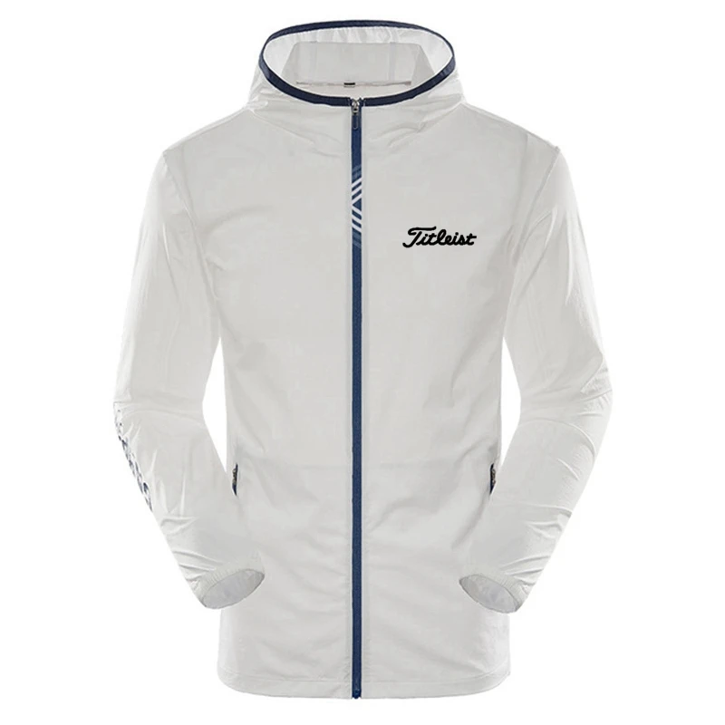 Куртка мужская для гольфа модная Повседневная ветровка с капюшоном осень 2021