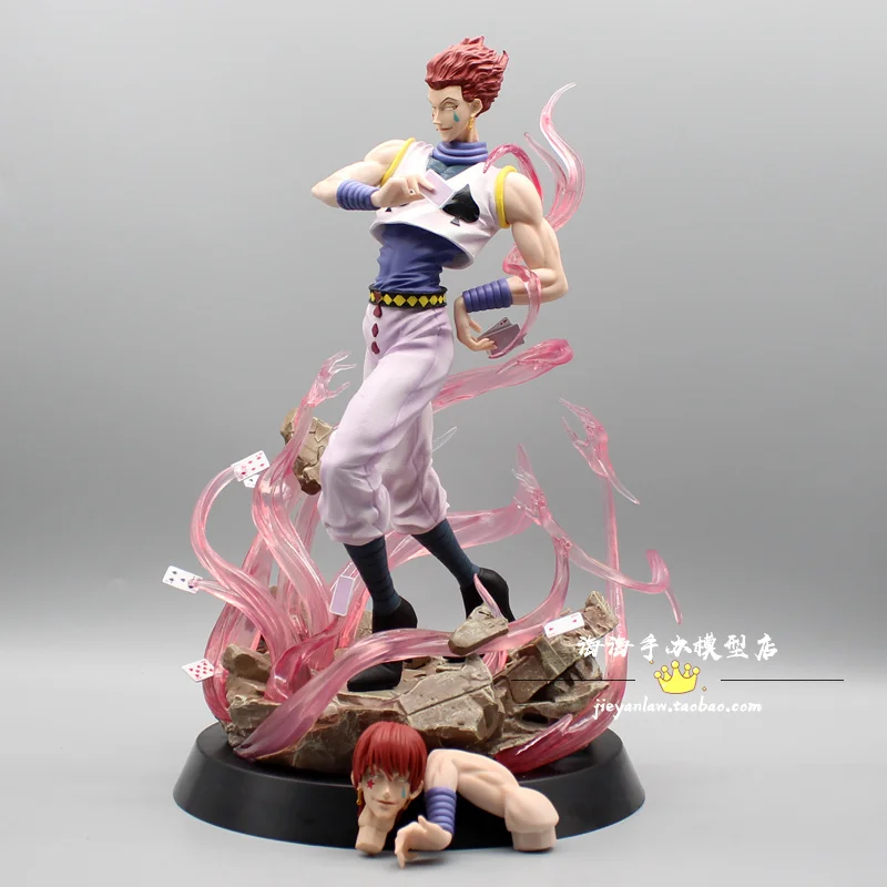 

Hunter Anime Figure Hisoka Phantom Troupe No.4 Double Headed Statue Action Figure Cartoon Pvc Model Toys