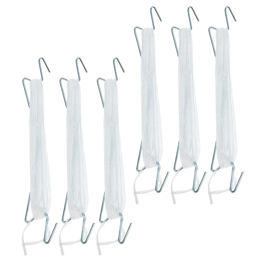 

6 Sets Tomato Hook Cherry Truss Hooks Tool Vine Climbing Pp Rope Garden Supplies Accessories String Support