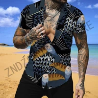 oversized shirt hawaiian trend mens social short sleeve shirt blouses leisure elegant shirts 2022 vintage button gulf 5xl cool