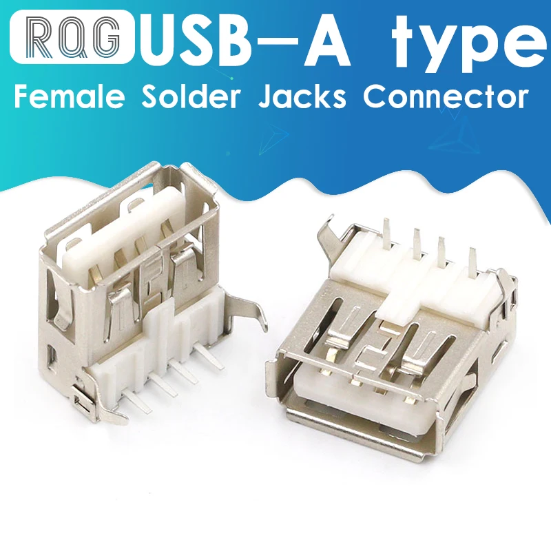 15Pcs USB Type A Standard Port Female Solder Jacks Connector PCB Socket USB-A type