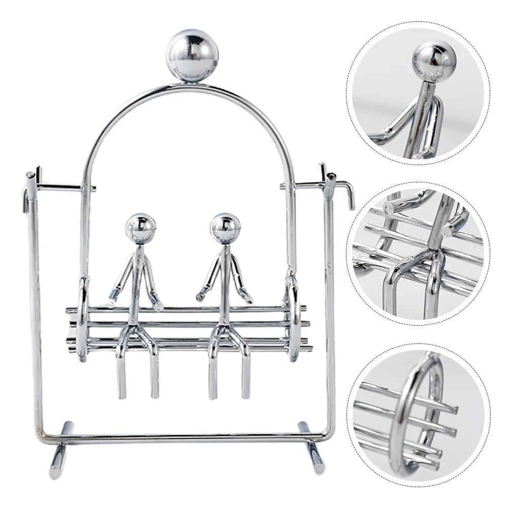 

Креативная железная пара фигурка баланса качающийся стакан крафт Настольный Декор