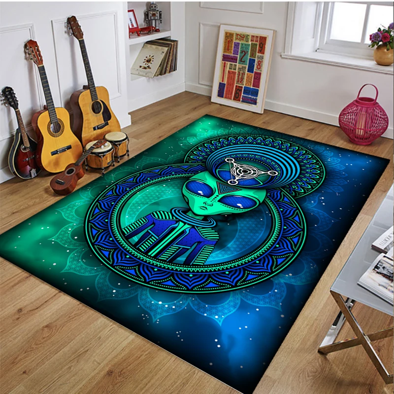 

Cartoon alien printed blanket, soft warm flannel blanket,bed sofa travel picnic portable blanket, children blanket,birthday gift