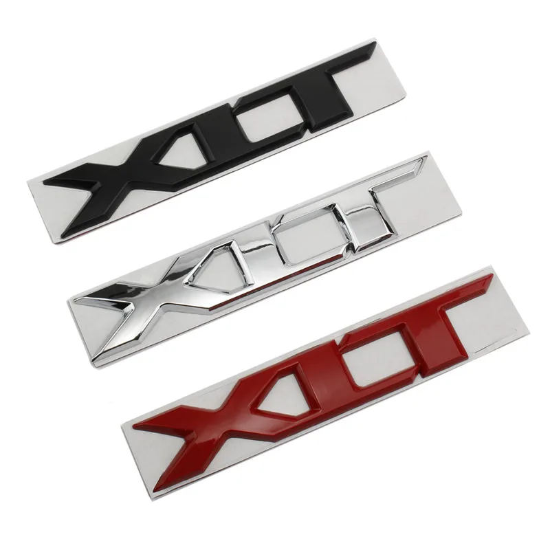 

3D Metal Car XLT Letter Logo Emblem Sticker Car Rear Back Trunk Decals For Ford F150 Raptor Ranger Explorer Styling Accessories