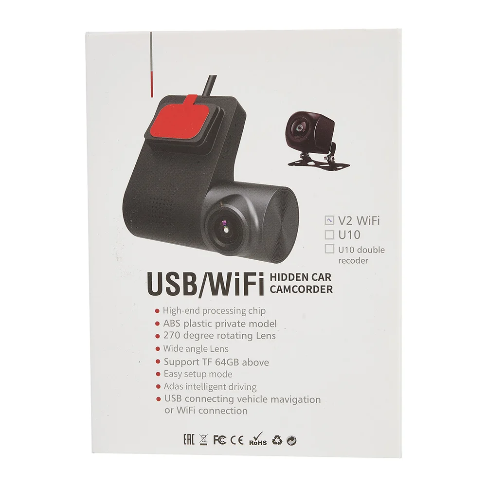 

Видеорегистратор автомобильный, Wi-Fi, 1080P, угол обзора 170 °