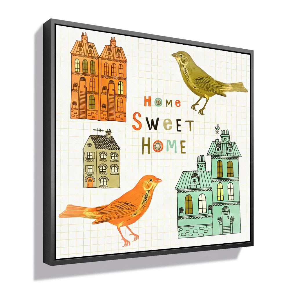 

Forbeauty painting home sweet cartoon for home decor