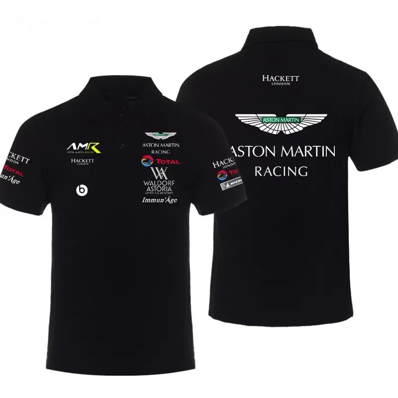 

Summer 2022 New 3D Print Formula 1 Racing Aston Martin Polo Shirt wec vette Driver Theme Casual Sweatshirt