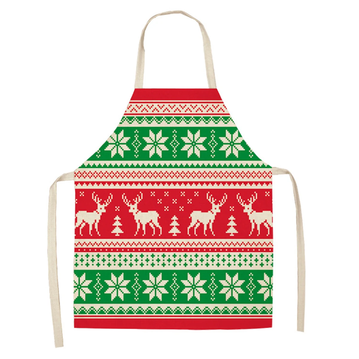 

Kitchen Apron Cotton Linen Merry Christmas Reindeer Snowflake Apron Kitchen Apron Kitchen Apron Kitchen Apron Kitchen Apron