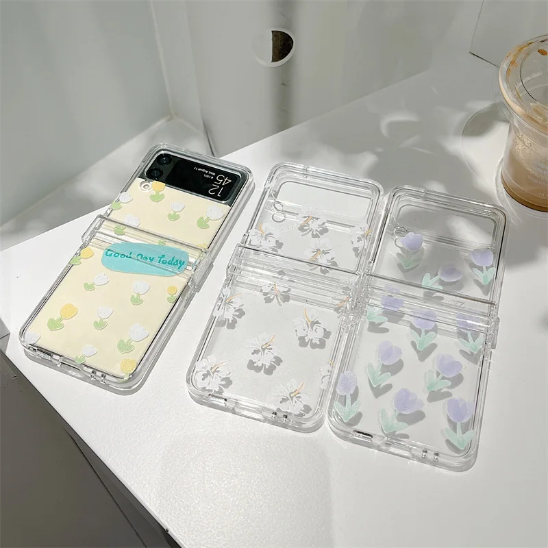 

For Sam-sung Galaxy Z Flip 4 Case For SM-F7210 Case