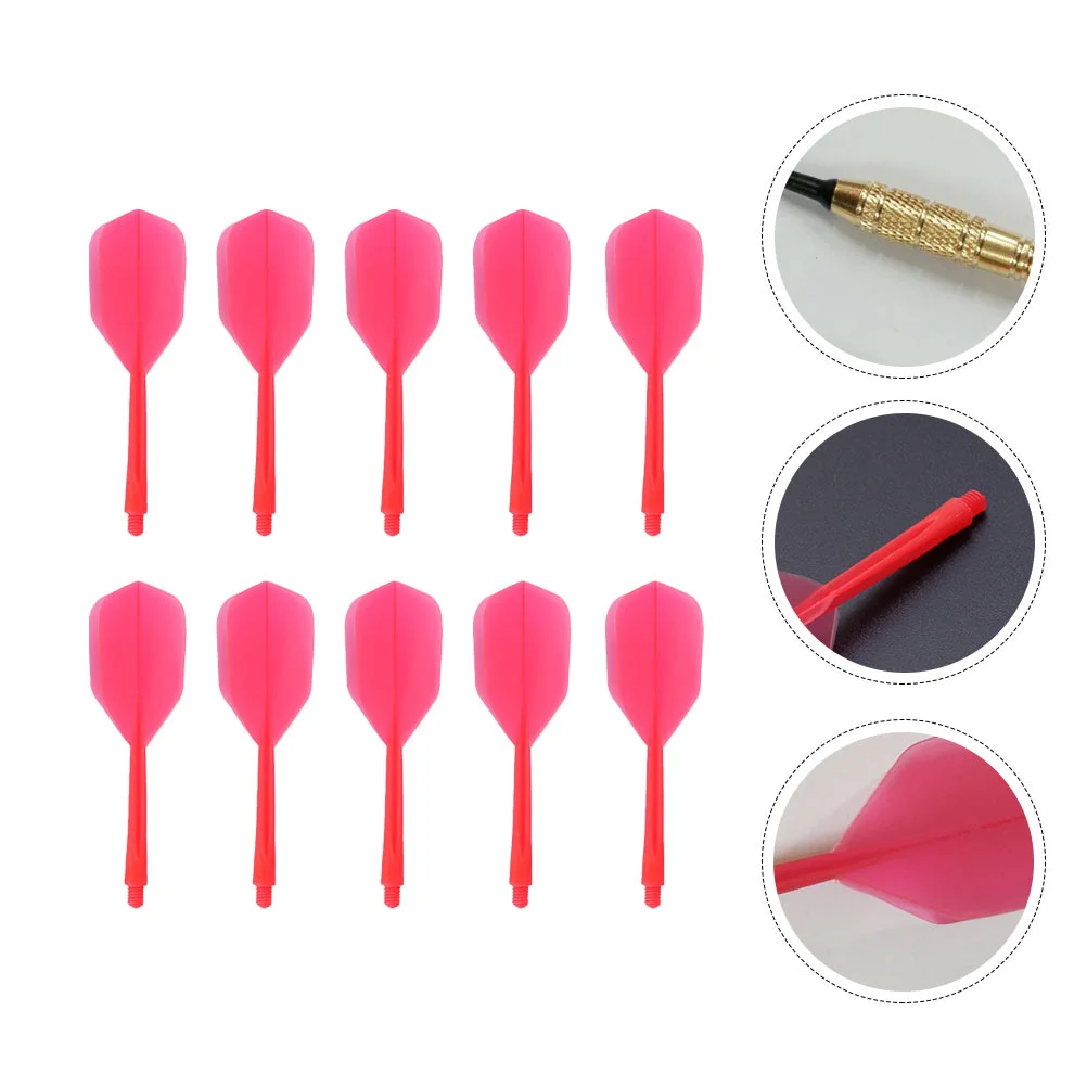 

Transparent Dart Tail Stems Plastic Shaft Integrated Thread Shafts Anti-fall Leaves Tip