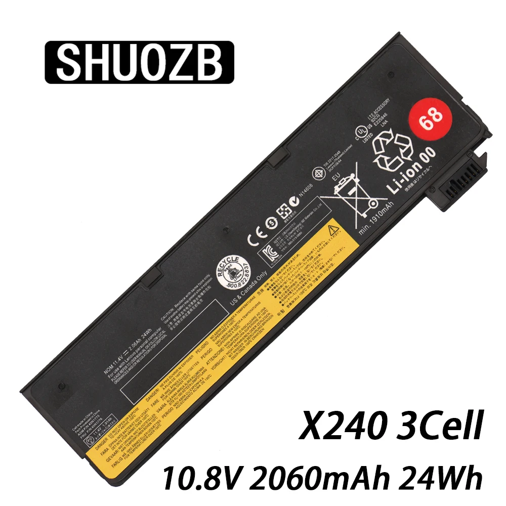 

Аккумулятор для ноутбука Lenovo Thinkpad X270 X260 X240 X240S X250 T450 T470P T450S T440S K2450 W550S 45N1136 45N1738 45N1777 3cell