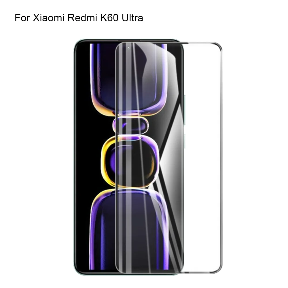 

2PCS Black Ultra-Thin screen protector Tempered Glass For Xiaomi Redmi K60 Ultra Full Screen protective K 60 Film