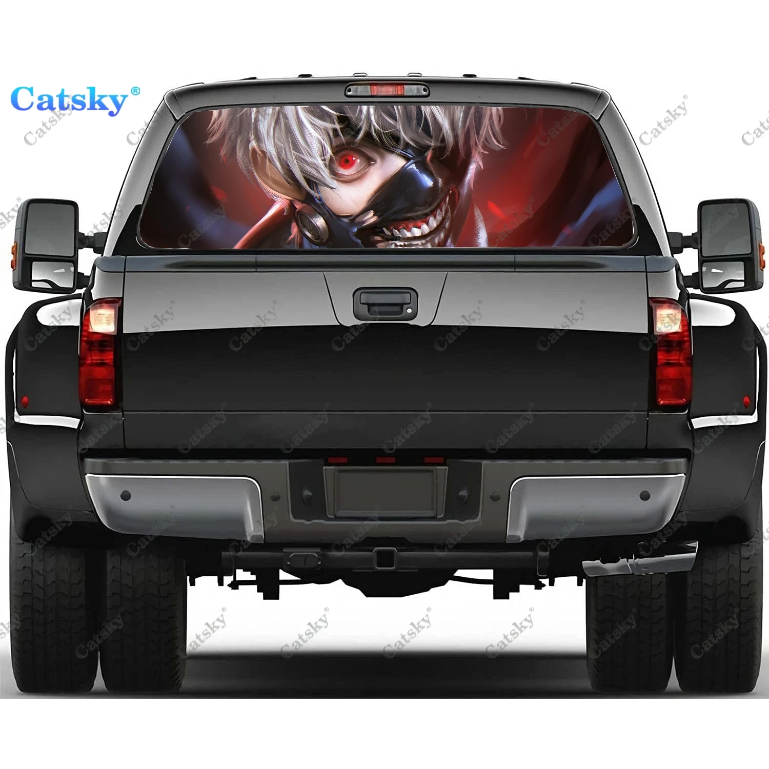 

Tokyo Ghoul anime Window Car Decal Sticker Graphic Decorative Accessories Truck Sticker Perforated Vinyl Universal Sticker