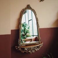 vintage wall mirror with shelf light luxury carved golden girls bathroom makeup mirrors wall hanging mirror %d0%b7%d0%b5%d1%80%d0%ba%d0%b0%d0%bb%d0%be %d0%bd%d0%b0%d1%81%d1%82%d0%b5%d0%bd%d0%bd%d0%be%d0%b5