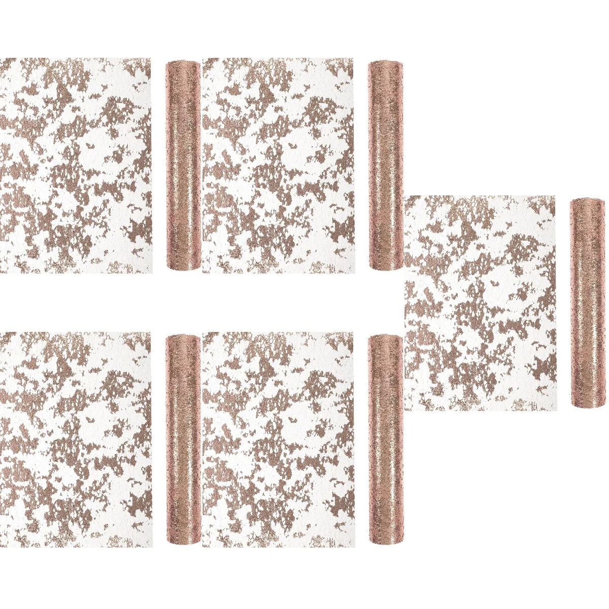 

5pcs Metallic Table Runner Roll Wedding Table Decor Dining Table Decoration Craft Material