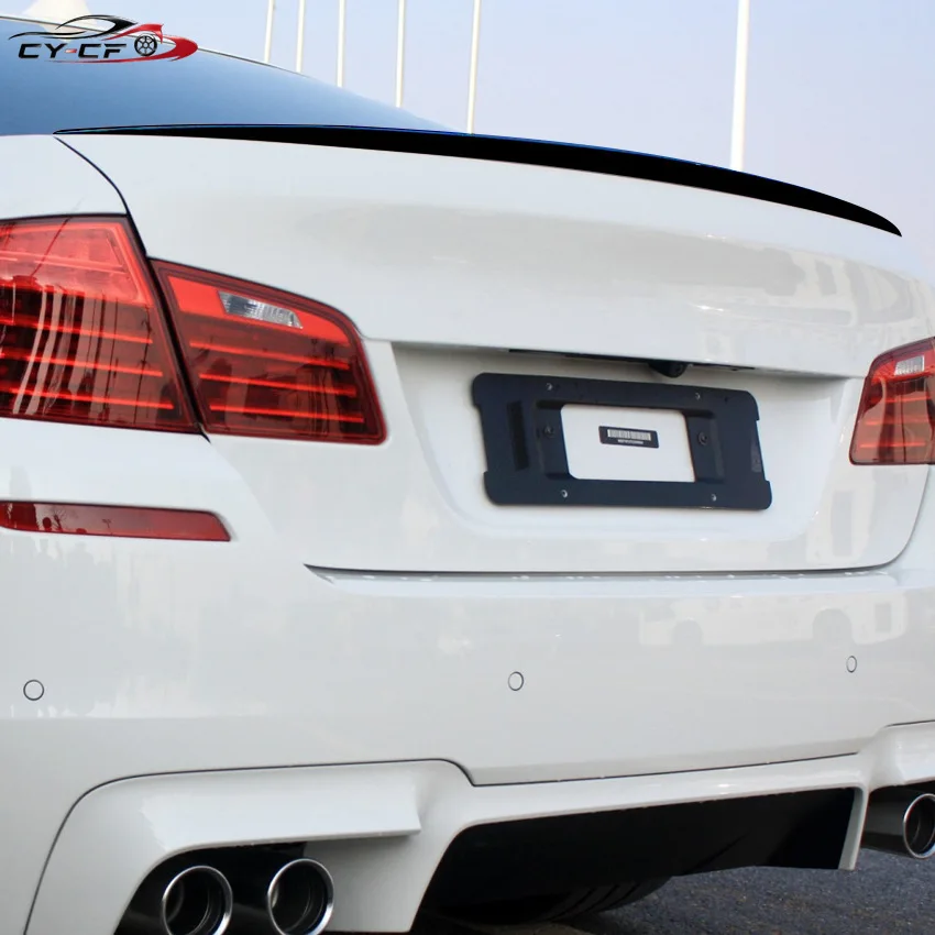 Фото Задний спойлер (накладка на бампер) M5 PSM Style, глянцевый черный, для BMW 5 серии F10 F11 F18 2010-2017, карбоновый спойлер на крышу №3