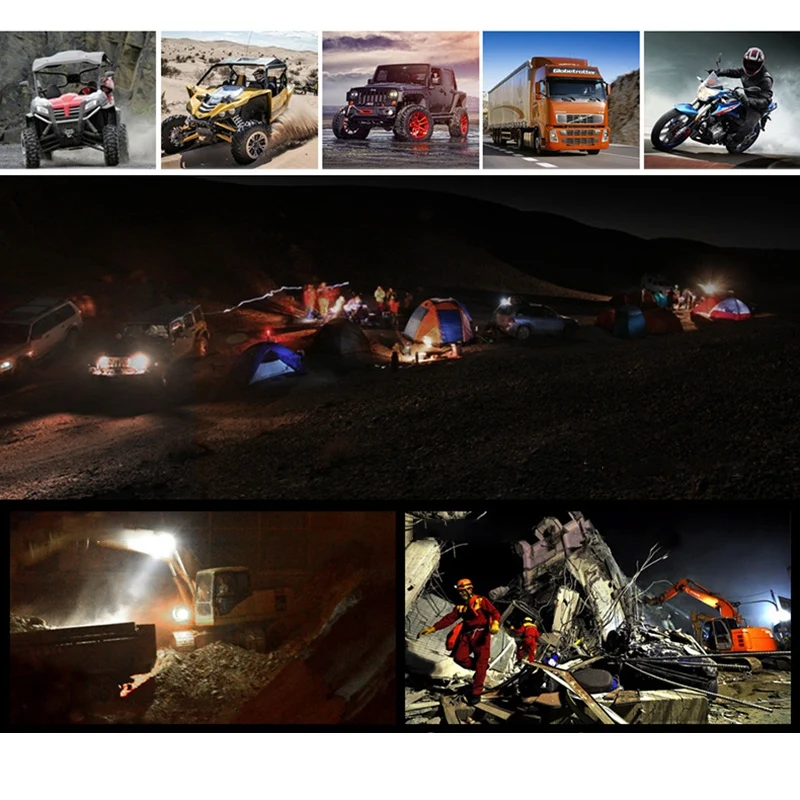 12-80 В внедорожный светодиодный бар 4-дюймовый точечный светильник для грузовика