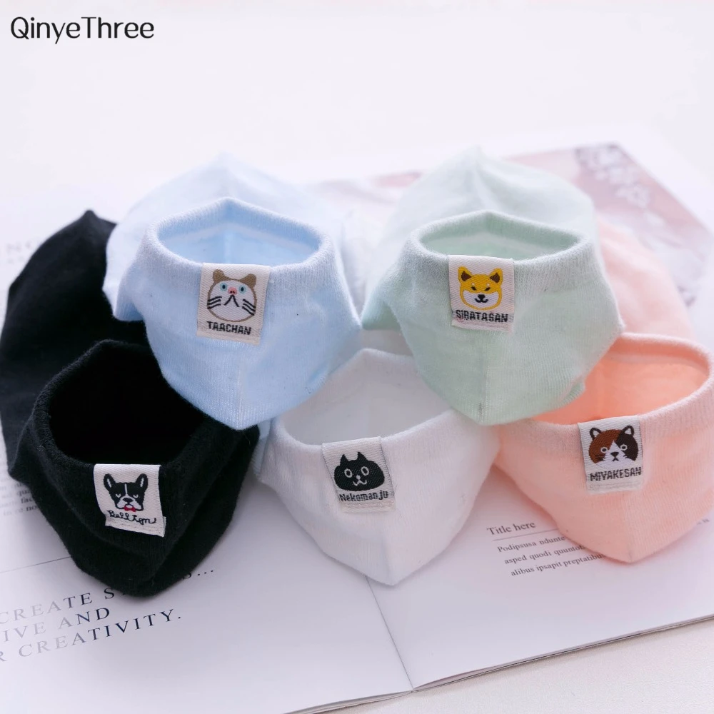 

2022 New Fashion Cotton Men Socks Male Spring Summer Low Cut Ankle Socks Men Women Short Socks with dogs Couple sokken EUR35-40