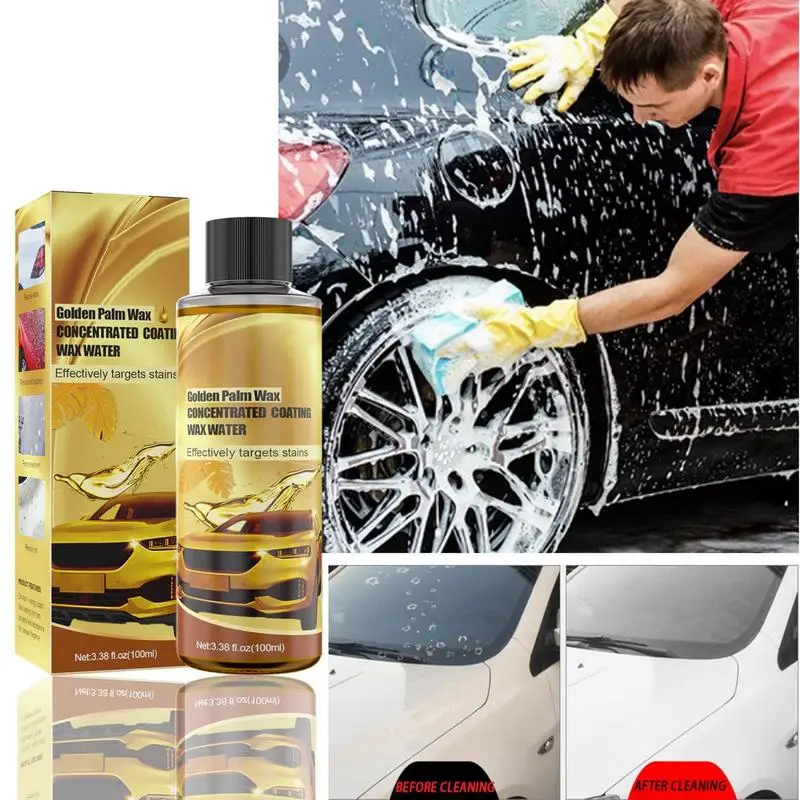 

100ml Car Wash Wax Car Wash Shampoo Wax 3 In 1 Ceramic Coating Car Waxing Polish High Concentration For Car Motorcycle Body