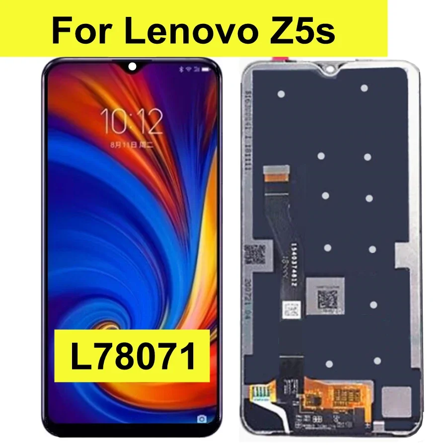 6.3&quot For LENOVO Z5S L78071 LCD DIsplay Touch Screen Sensor Digitizer Glass Assembly Replacement for Lenovo Z5s