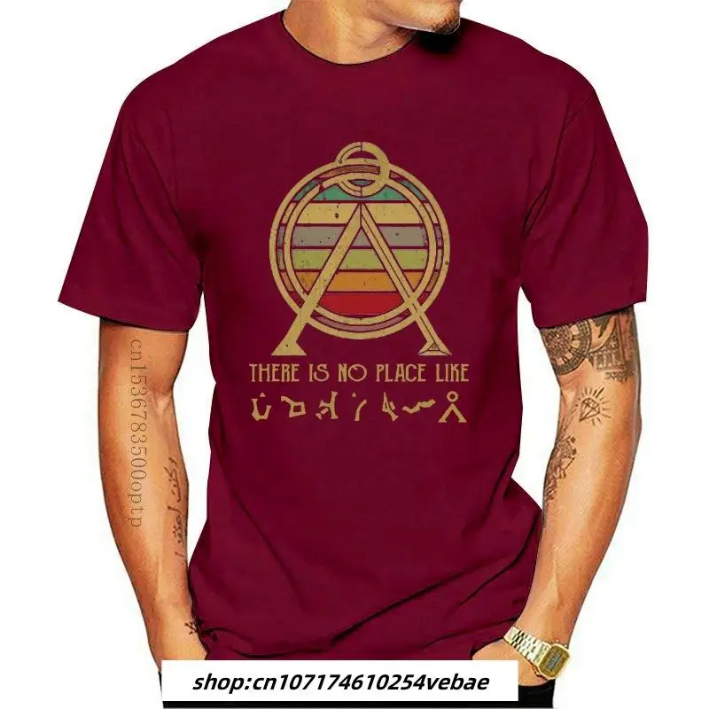 

Kaus Lengan Pendek Pria Musim Panas Kaus Tidak Ada Tempat Seperti Logo Stargate Merek