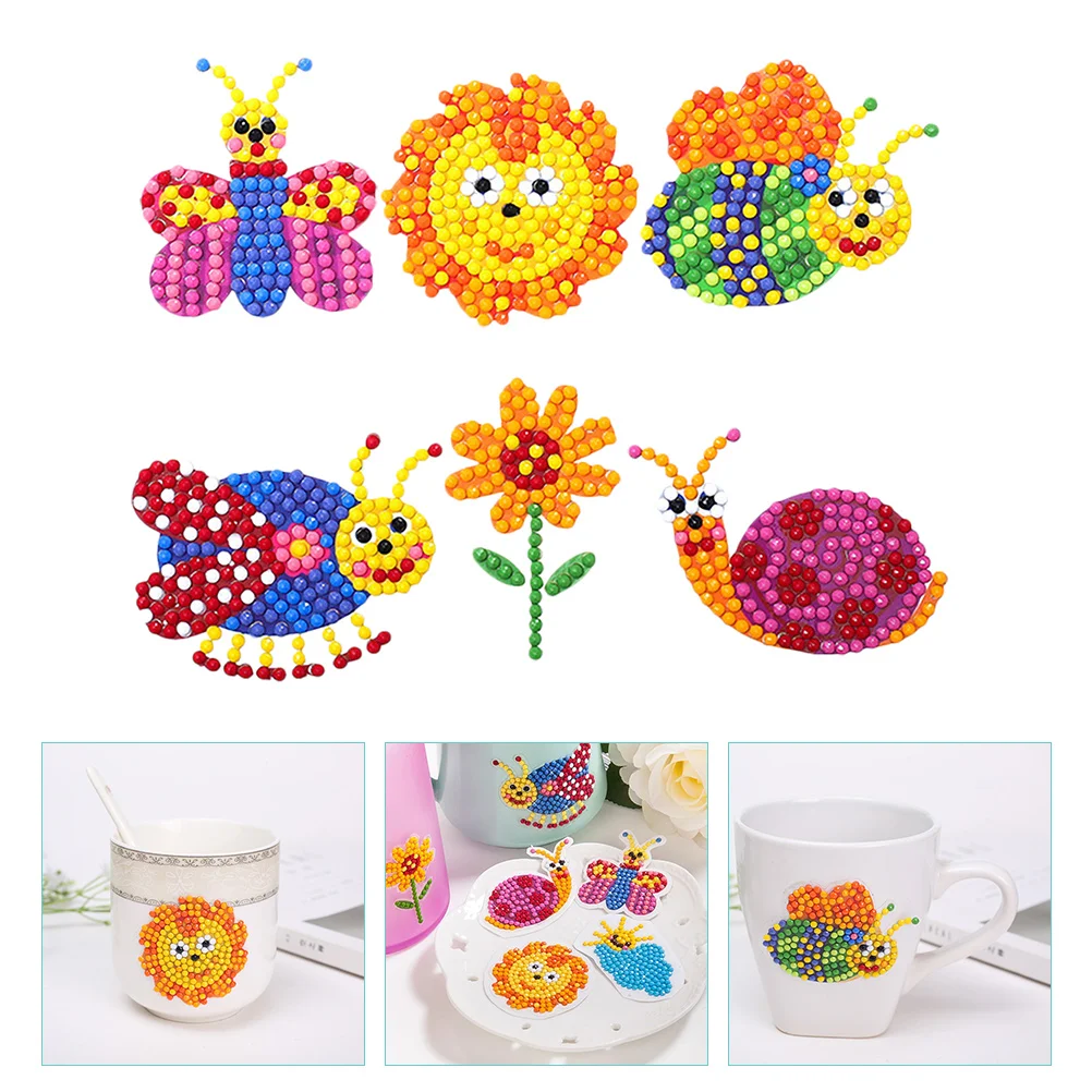 

6pcs Stickers DIY Crafts And Crafts For Kids For Kids Stickers Making