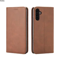 leather case for samsung galaxy a13 5g holster magnetic attraction wallet phone case retro business soft tpu inner cover