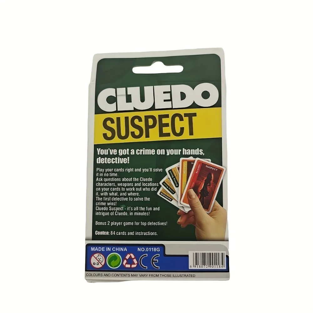 Карточная Игра Cluedo - Последняя Версия Классическая Настольная Mystery