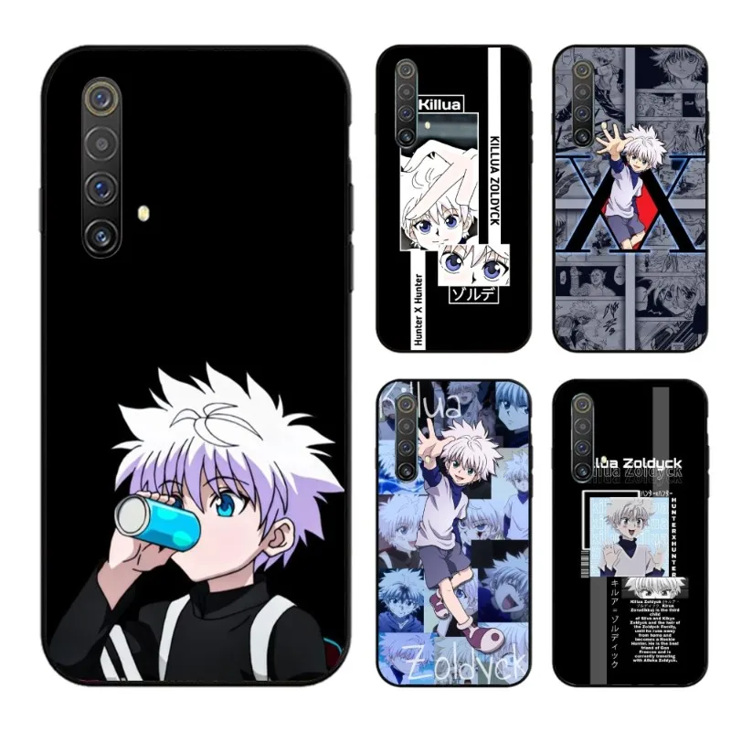 Черный мягкий чехол для телефона Hunter x Killua OPPO Find X5 X3 X2 A93 Reno 8 7 Pro A74 A72 A53