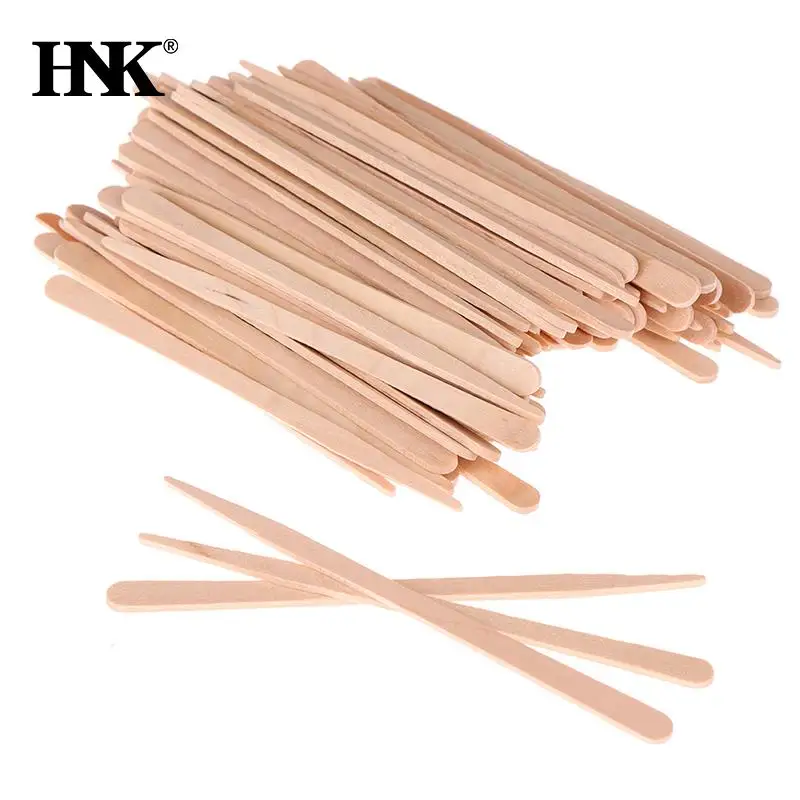 

100pcs Woman Wooden Body Hair Removal Sticks Wax Waxing Disposable Sticks Beauty Toiletry Kits Wood Tongue Depressor Spatula