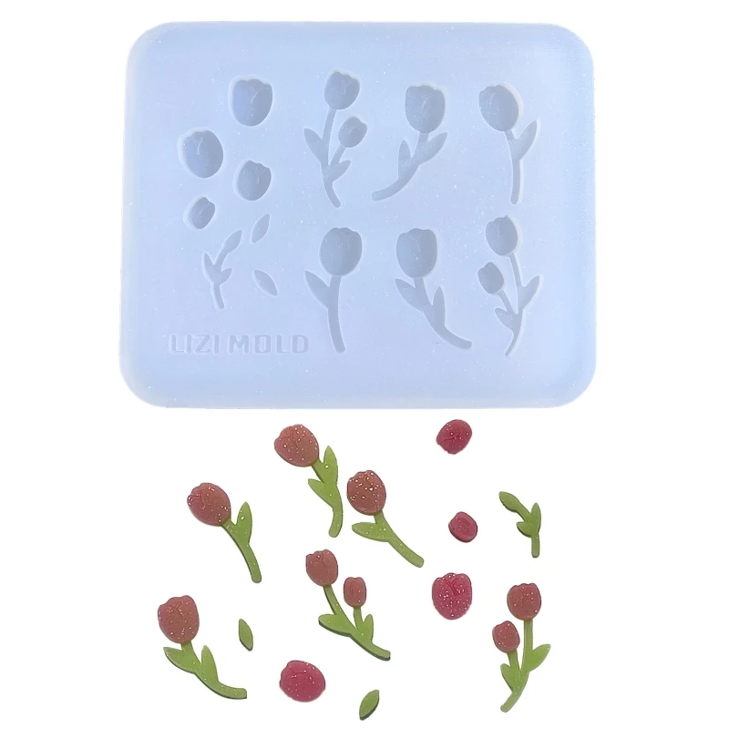 

Resin Shaker Filling Mold,Silicone Flower Mold Epoxy Resin Mold Filler Quicksand Casting Filling Mold for Jewelry Making