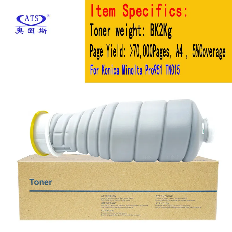 

3PCS TN015 TN Toner Cartridge For Konica Minolta Bizhub Pro 951 Pro951 Compatible Toner Powder