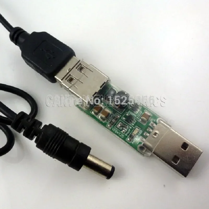 С термоусадочным USB-преобразователем постоянного тока от 5 В до 12 повышающий