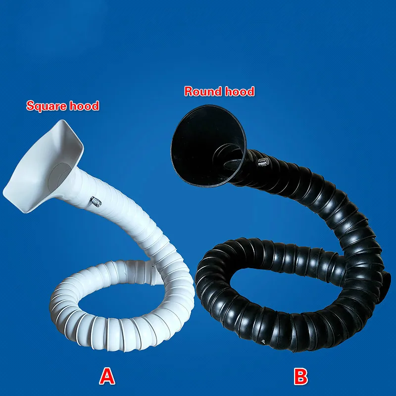 

Трубка для выхлопных газов, гибкий вытяжной вентилятор для пайки, 50 мм, 75 мм, с квадратной круглой блендой