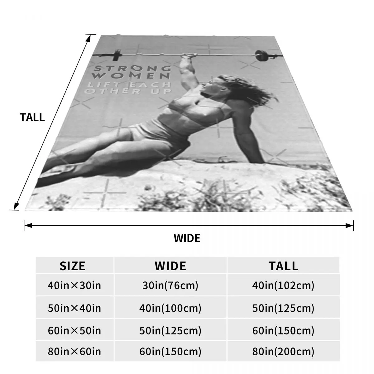 Strong Women Lift Each Other Up - Abbye Stockton Винтажное одеяло для бодибилдер Покрывало на кровать