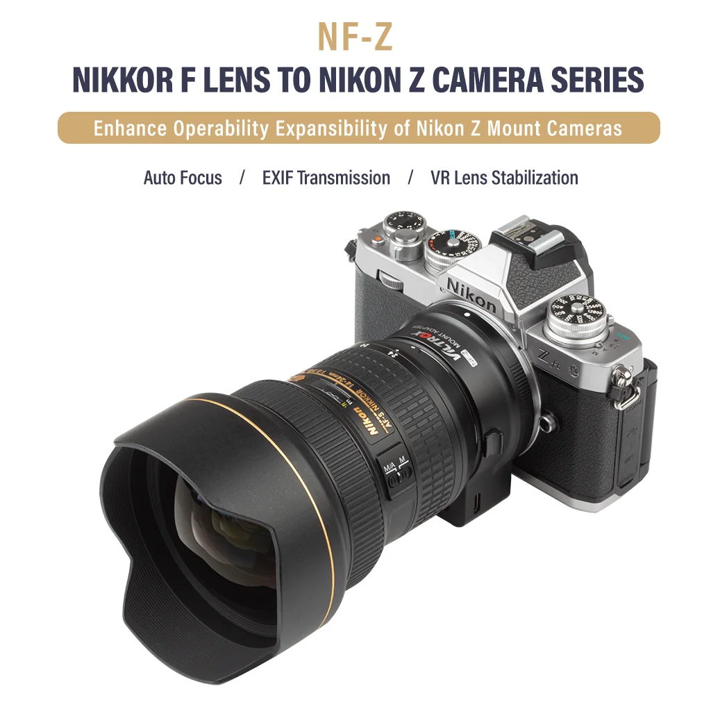 Фото Переходное кольцо Viltrox NF-Z с креплением Nikon F NIKKOR F Адаптер для объектива Nikon Z DG-Z с креплением на трубку для Z6 II Z7 Z50 Z30 Z9 ZFC №1