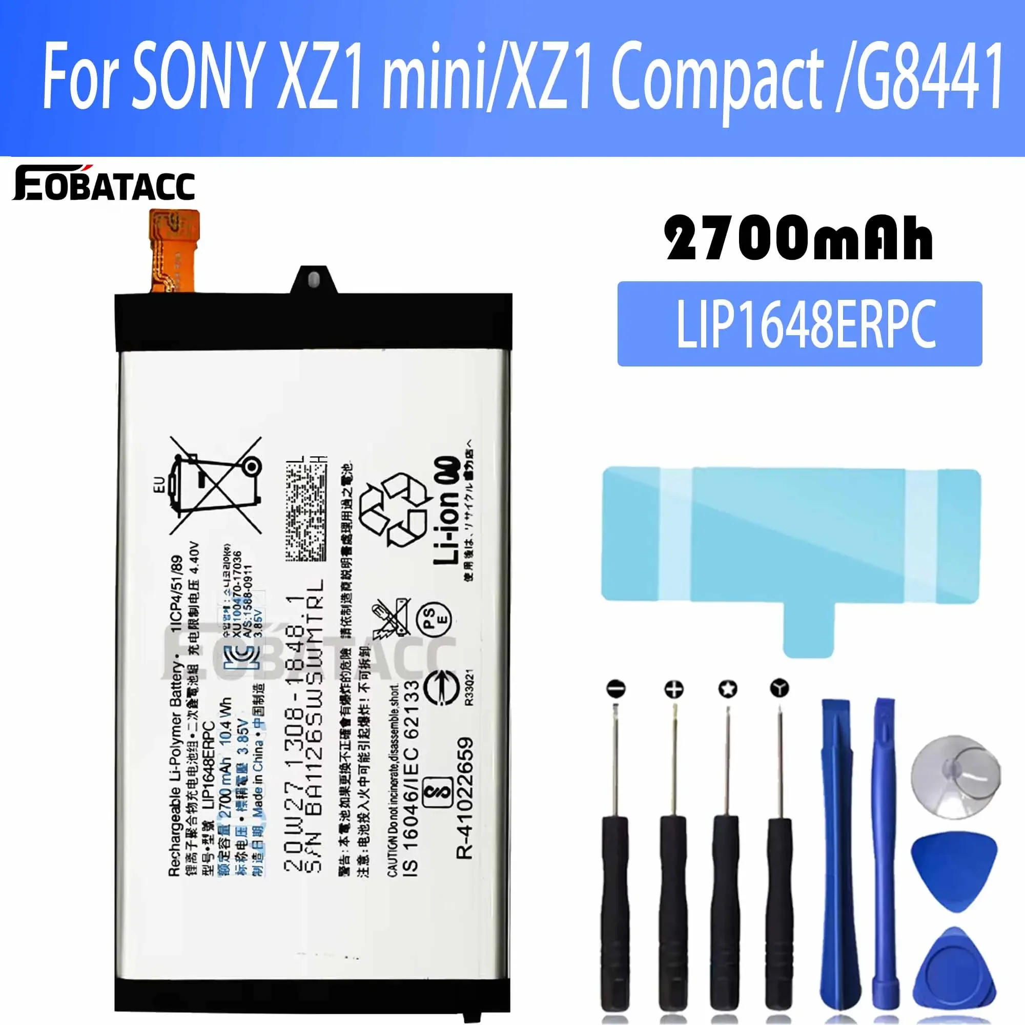 100% Новый оригинальный аккумулятор LIP1648ERPC для Sony XZ1 mini/XZ1 Compact /G8441 + Бесплатные